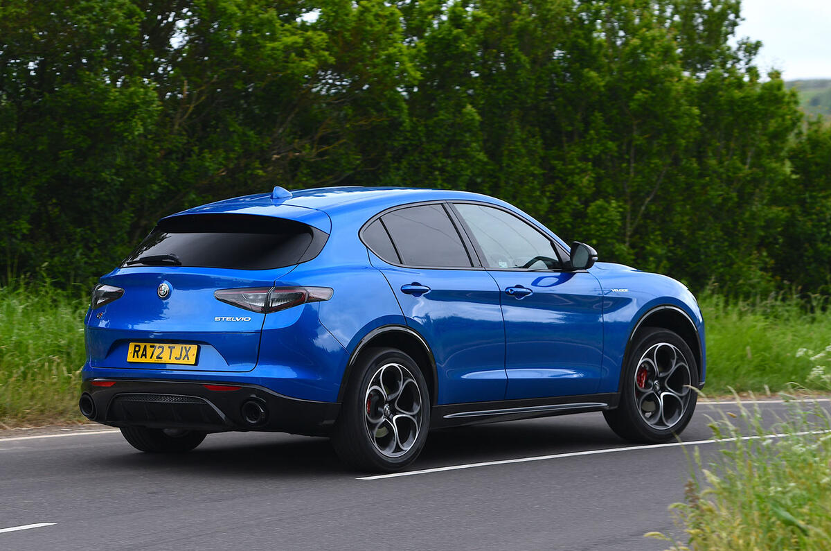 alfa romeo stelvio veloce review 2023 03 cornering rear alfa romeo stelvio veloce review 2023 03 cornering rear