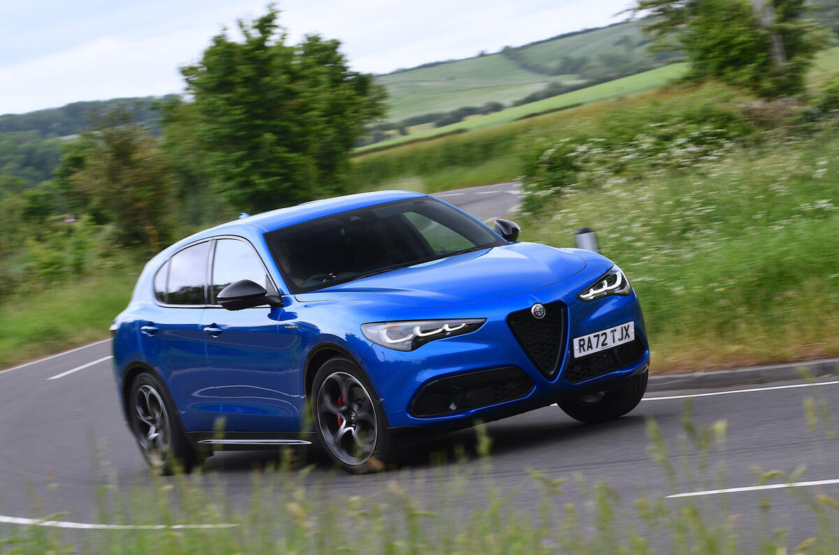 alfa romeo stelvio veloce review 2023 04 cornering front alfa romeo stelvio veloce review 2023 04 cornering front