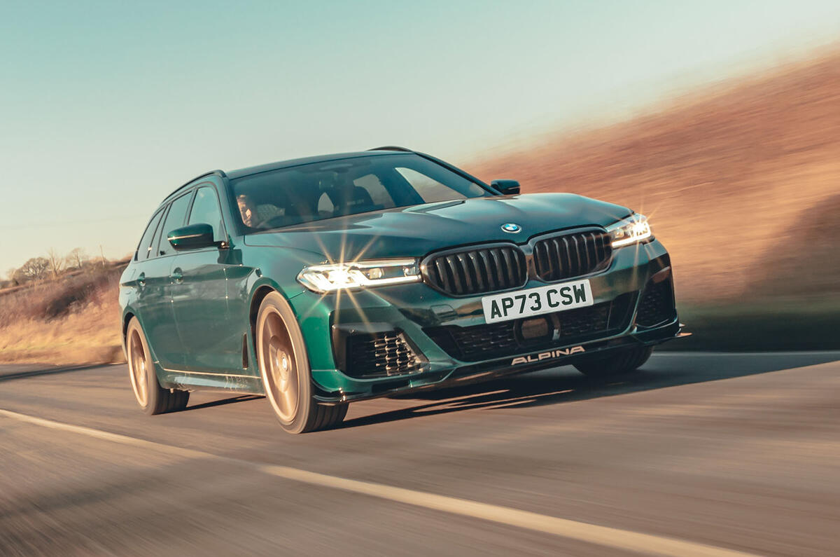 alpina b5 gt review 2025 06 tracking front alpina b5 gt review 2025 06 tracking front