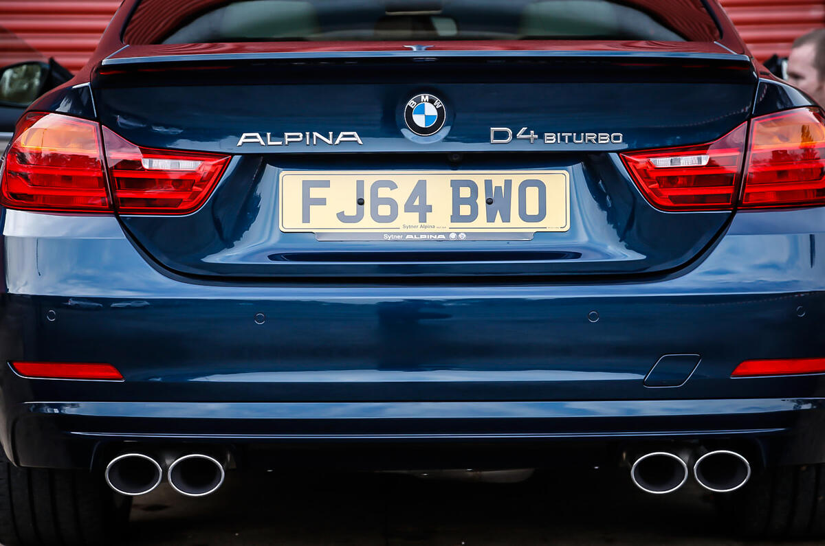 Alpina D4's quad-exhaust system