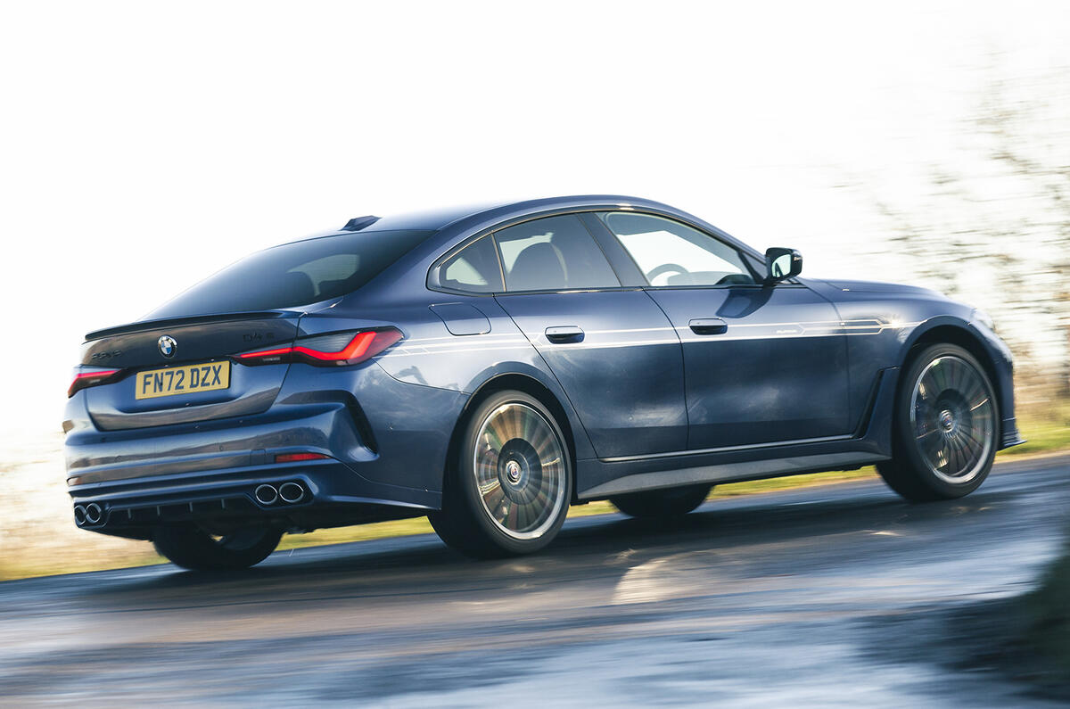 alpina d4 s gran coupe 03 back cornering alpina d4 s gran coupe 03 back cornering