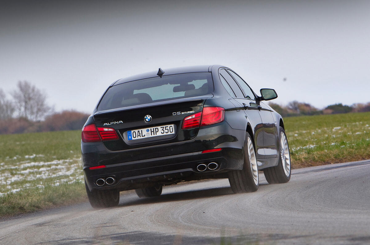 Alpina D5's chassis is adjustable