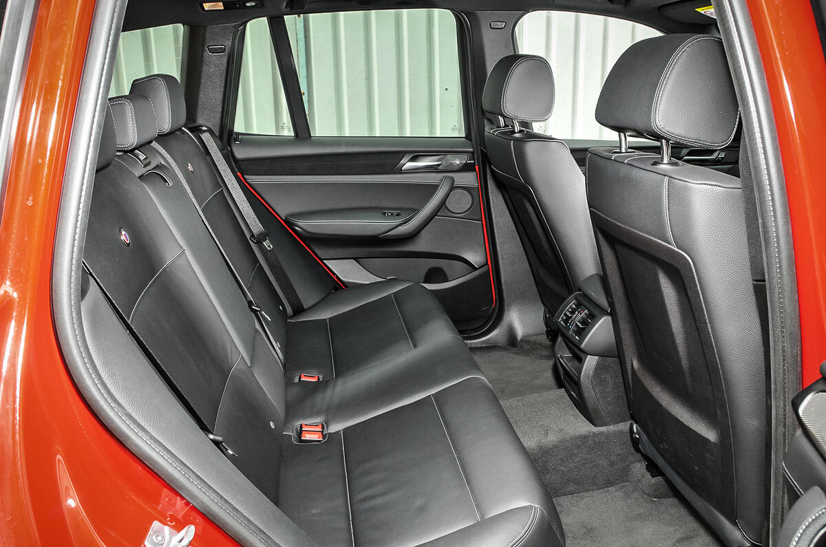 Rear seats in the Alpina XD3