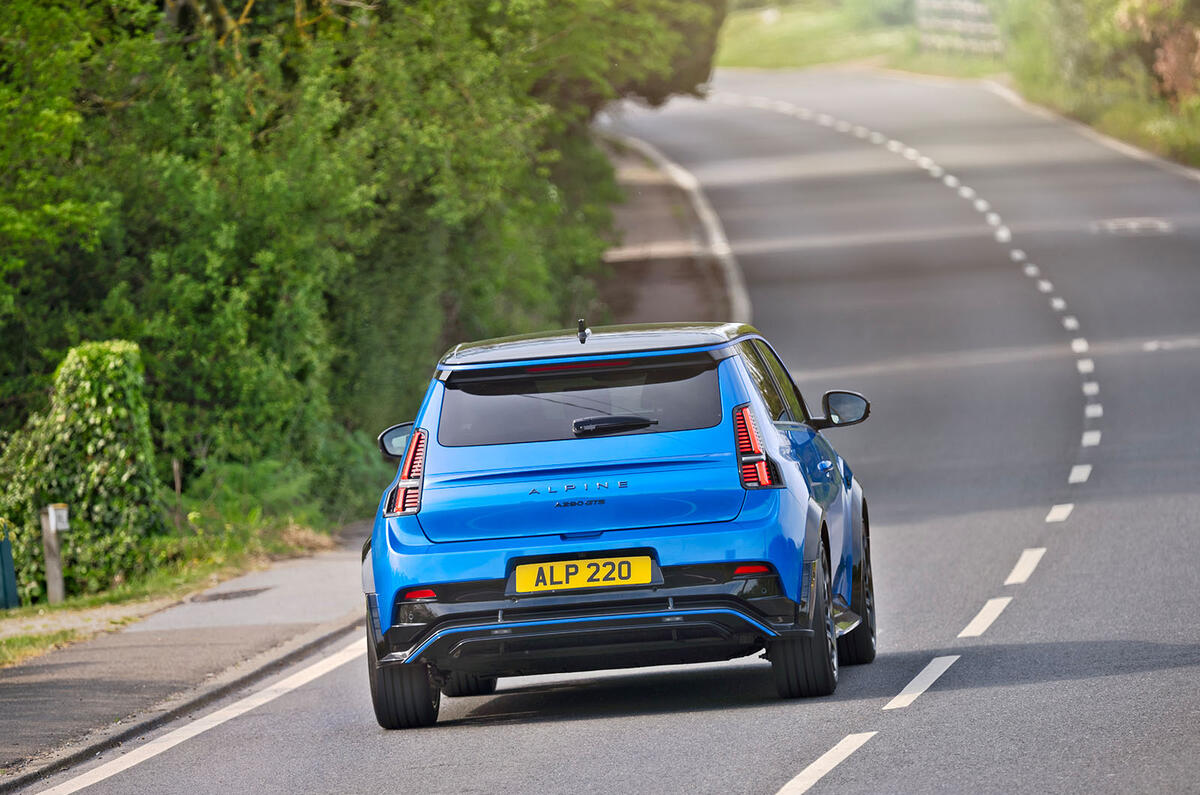 Alpine A290 GTS review 202503 rear pan Alpine A290 GTS review 202503 rear pan