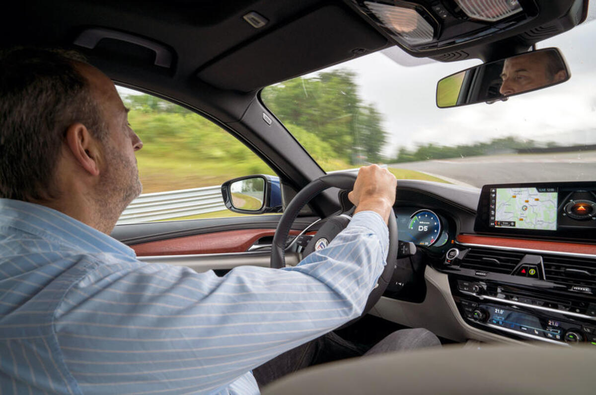 Andrew Frankel driving the Alpina B5