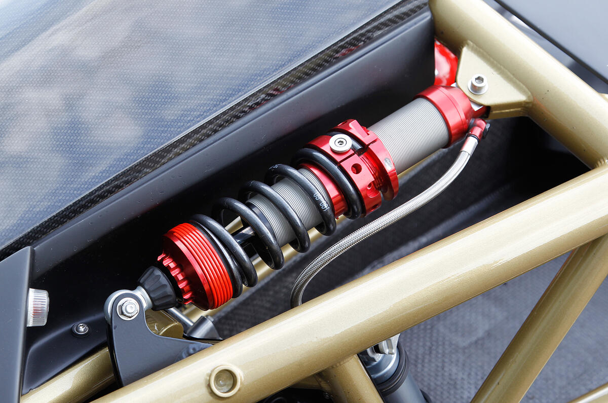 Front suspension on the Ariel Atom