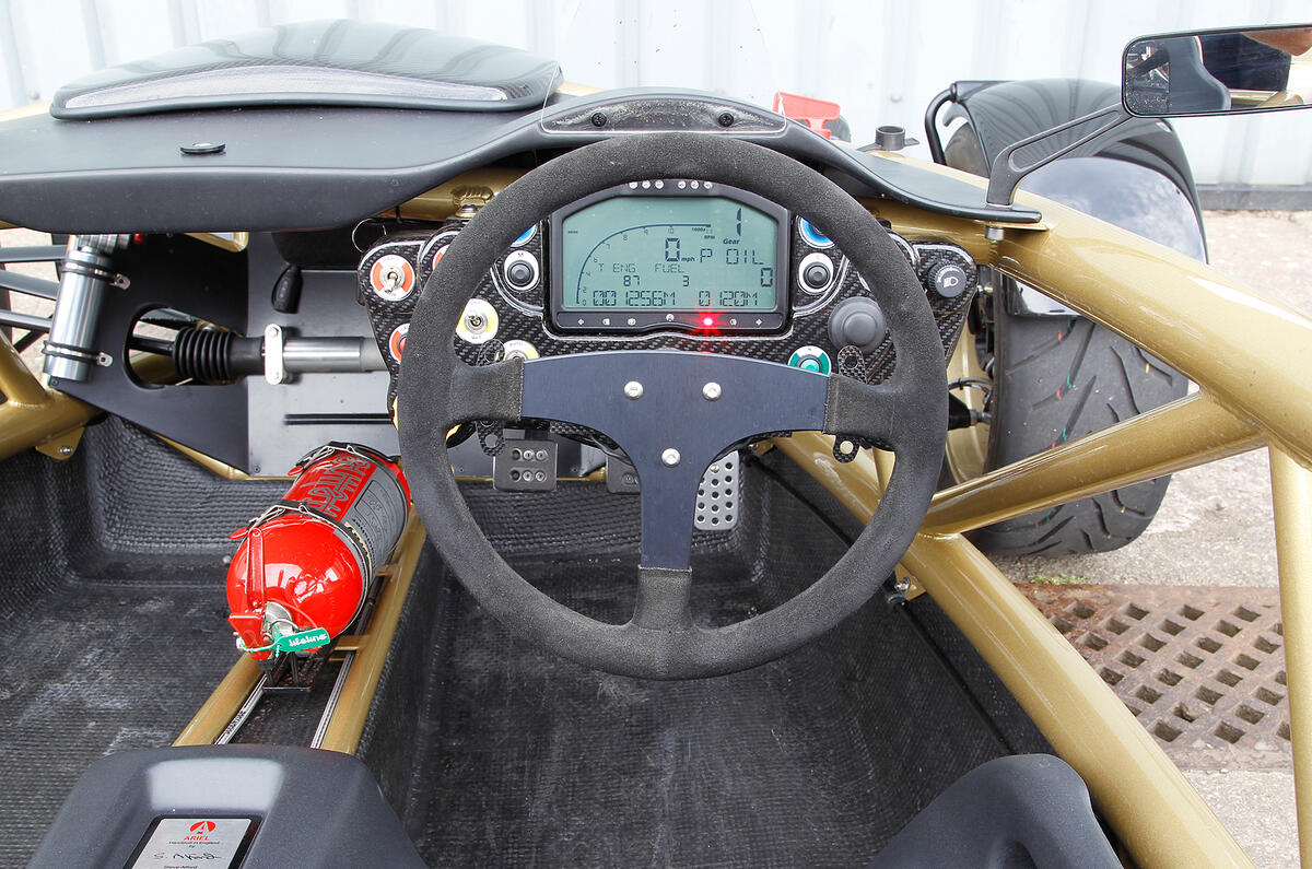 Ariel Atom's steering wheel