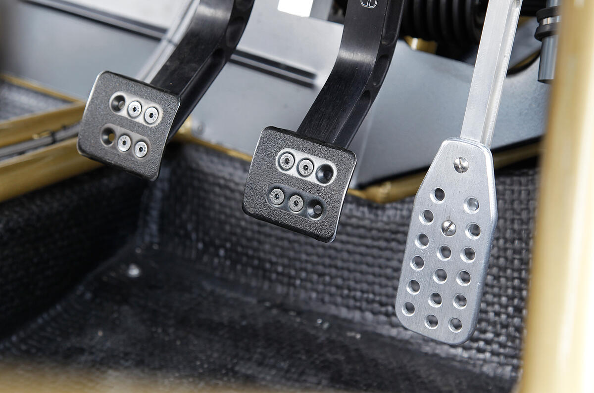 Pedals in the Ariel Atom