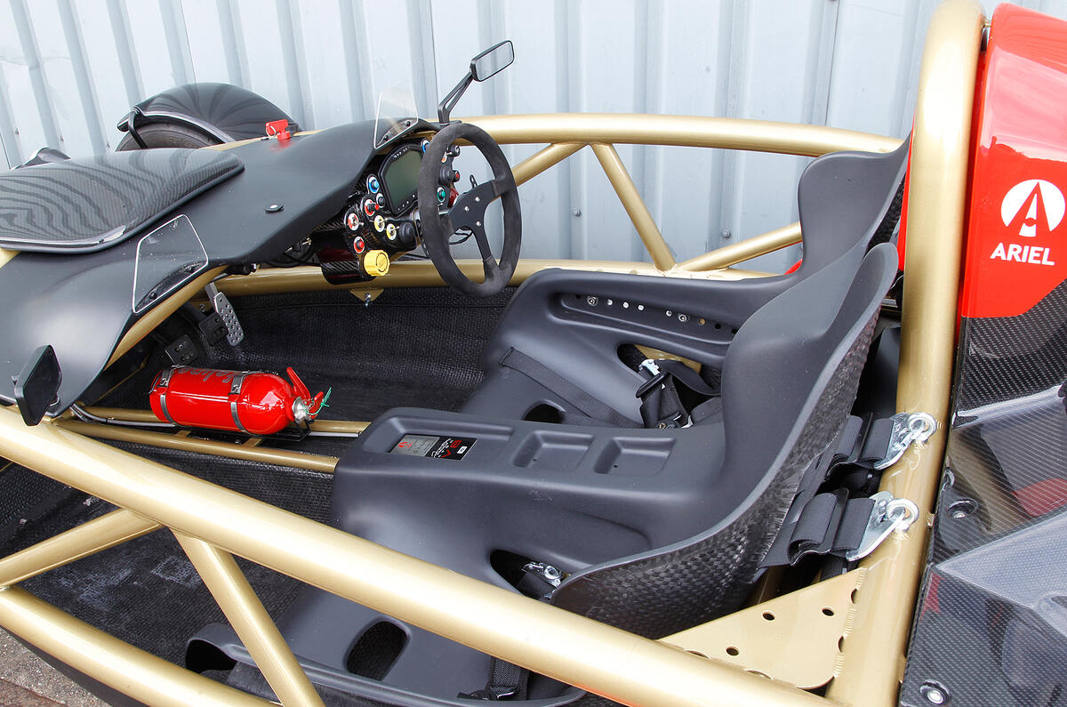 The Ariel Atom's spartan interior