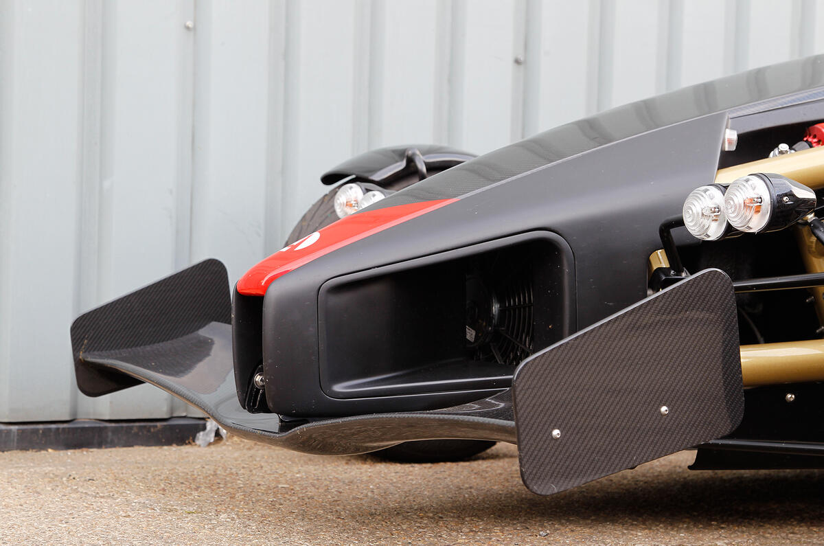 F1-inspired spoiler on the Ariel Atom