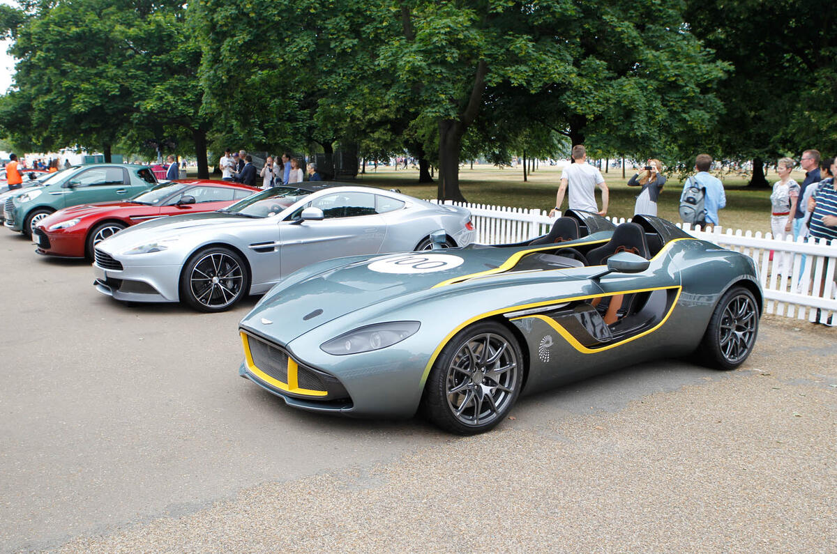 no title Aston Martin celebrates its centenary with display of 101 iconic models