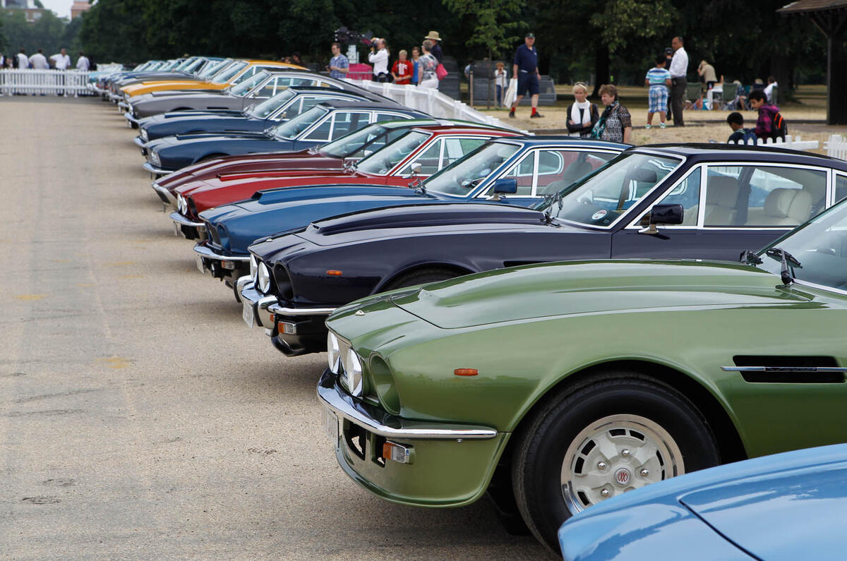no title Aston Martin celebrates its centenary with display of 101 iconic models