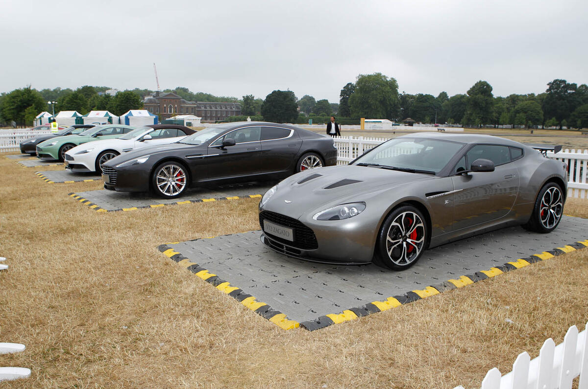no title Aston Martin celebrates its centenary with display of 101 iconic models