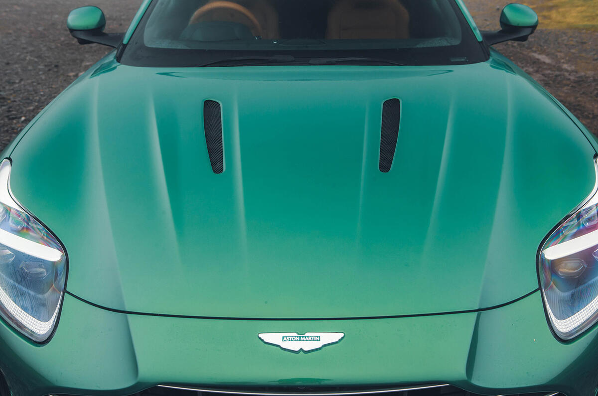 aston martin db12 review 2023 06 bonnet