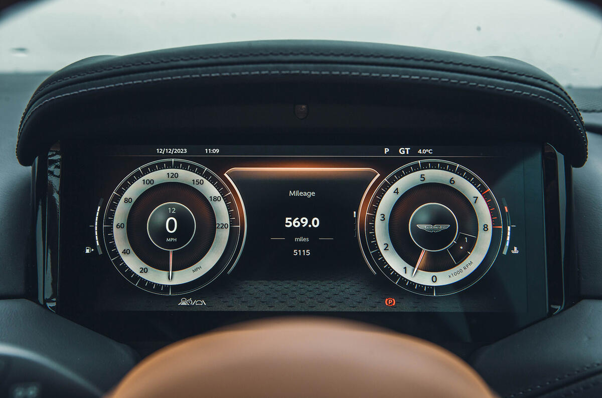 aston martin db12 review 2023 13 dials
