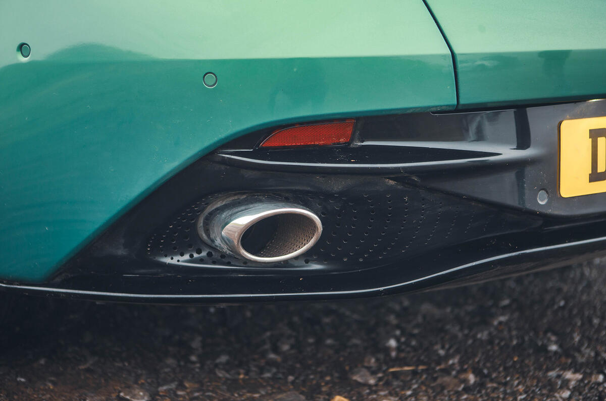 aston martin db12 review 2023 18 exhaust