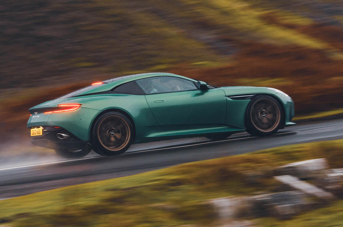 aston martin db12 review 2023 20 panning rear