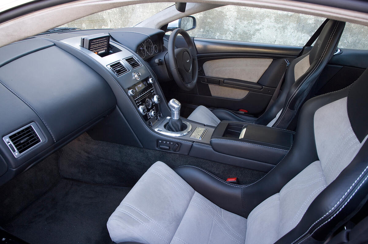 Optional sports seats offer great support but make access to the rear tricky Aston Martin DBS front seats