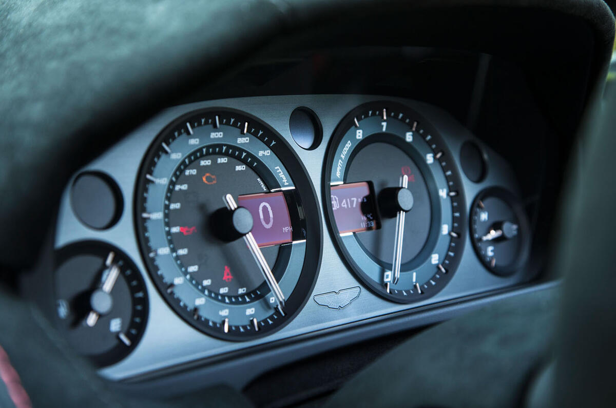 Aston Martin Vantage GT8 instrument cluster