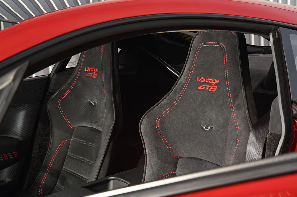 Aston Martin Vantage GT8 bucket seats