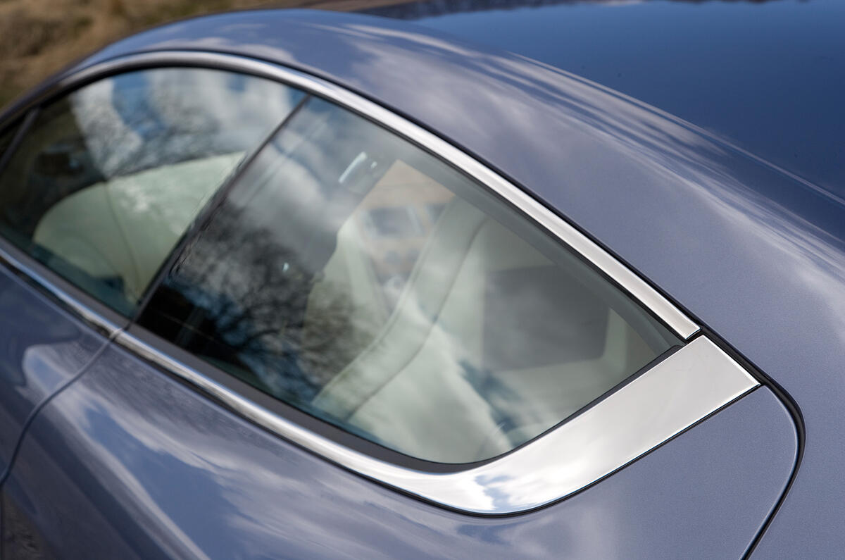 The Rapide's bodyshell has been stiffened substantially, to great effect Aston Martin Rapide rear doors