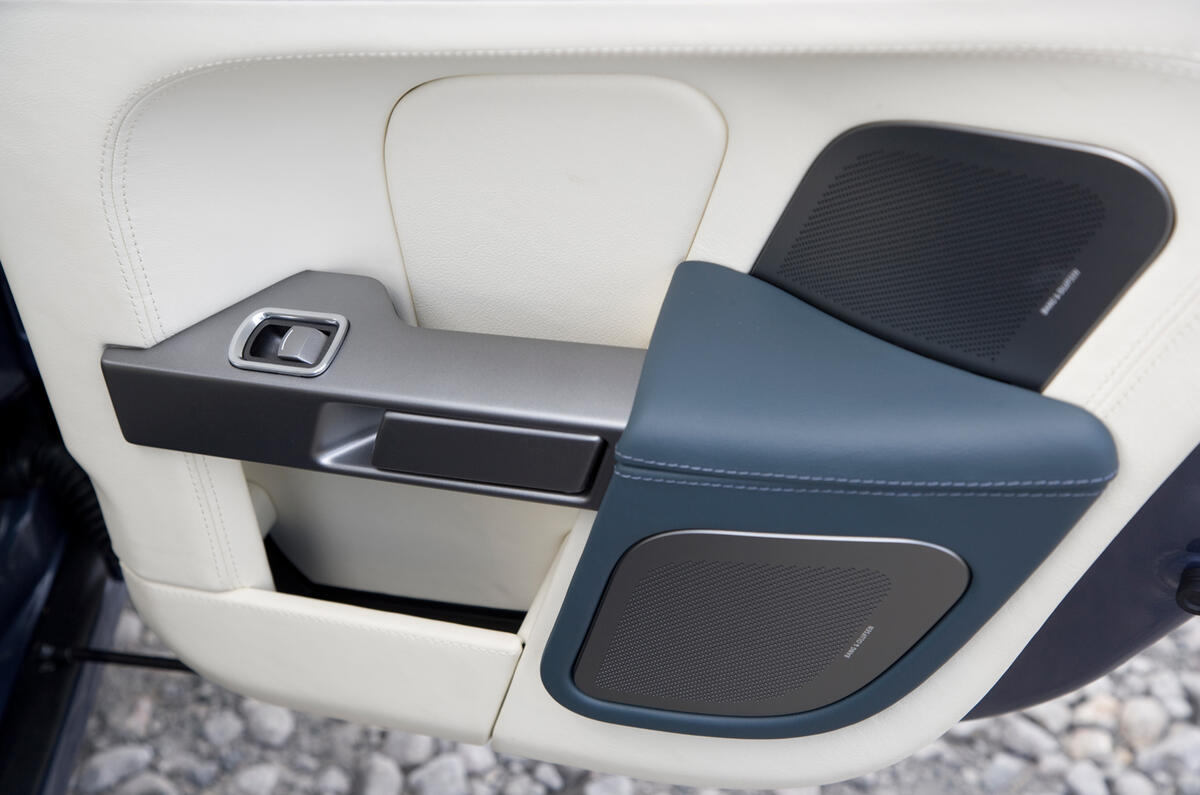 From a quality perspective the Rapide’s cabin has an awful lot going for it Aston Martin Rapide rear door card