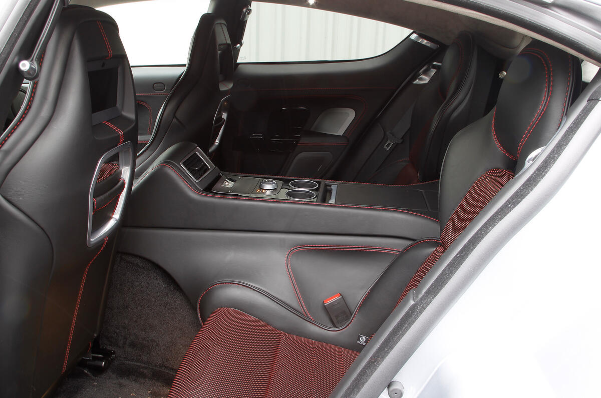Aston Martin Rapide's rear seats