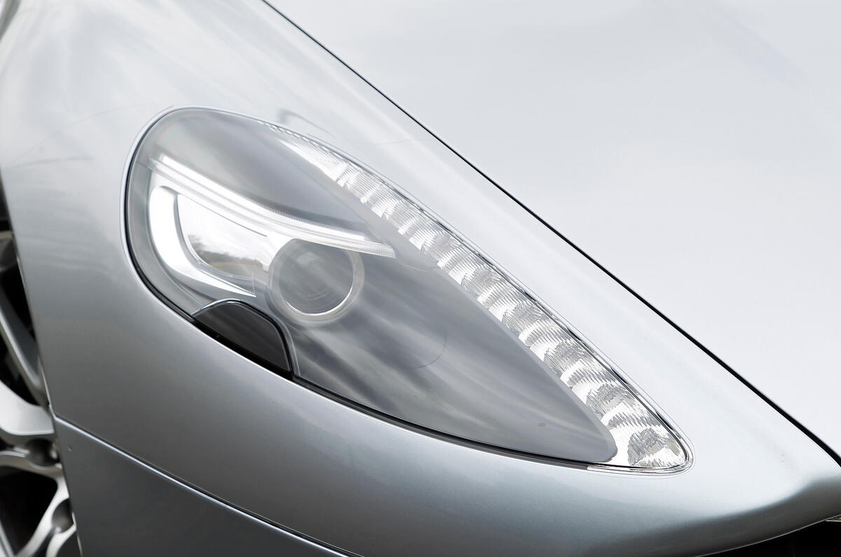 Aston Martin Rapide's distinctive headlight