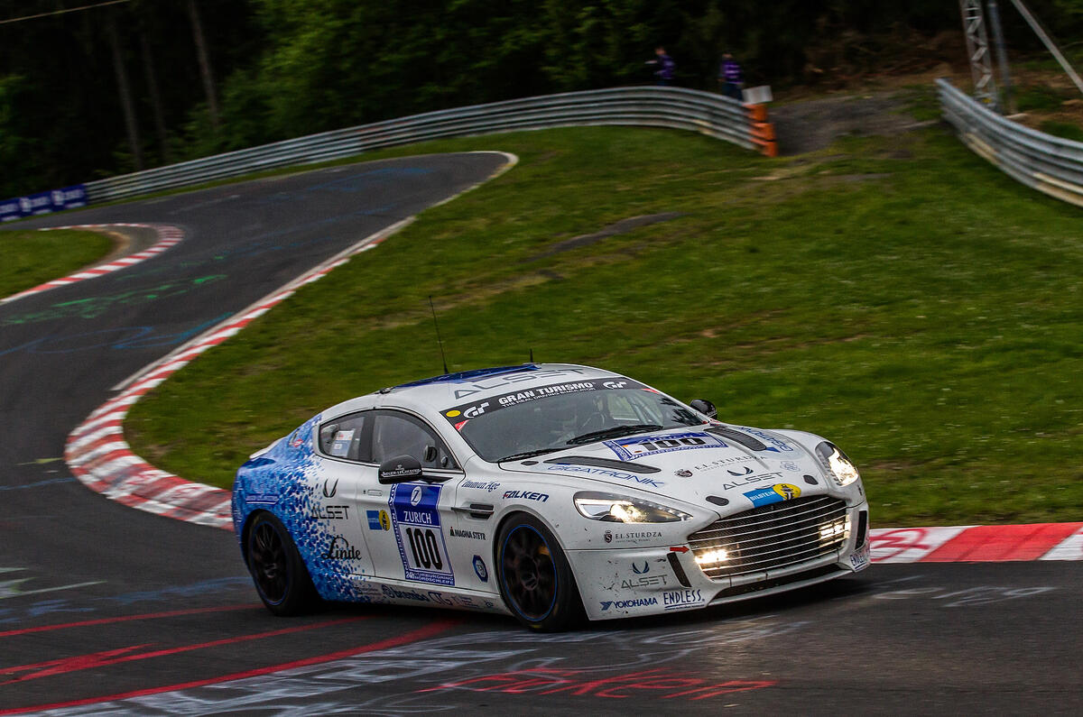 Hydrogen powered Aston Martin Rapide S finished the race
