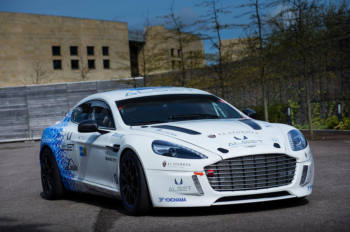 no title Hydrogen powered Aston Martin Rapide S finished the race