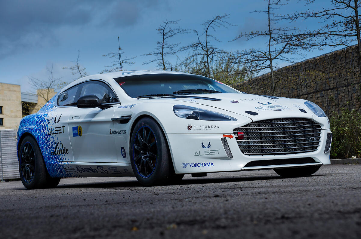 no title Hydrogen powered Aston Martin Rapide S finished the race