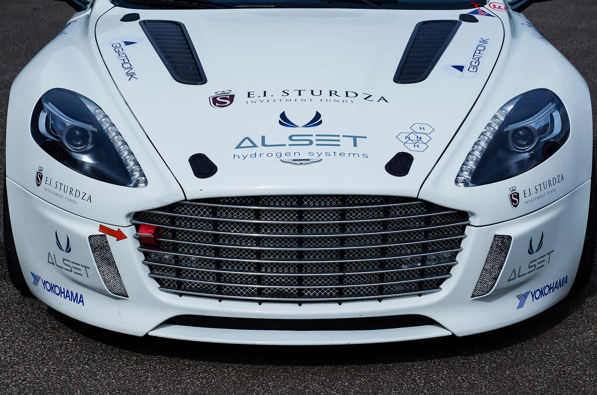no title Hydrogen powered Aston Martin Rapide S finished the race