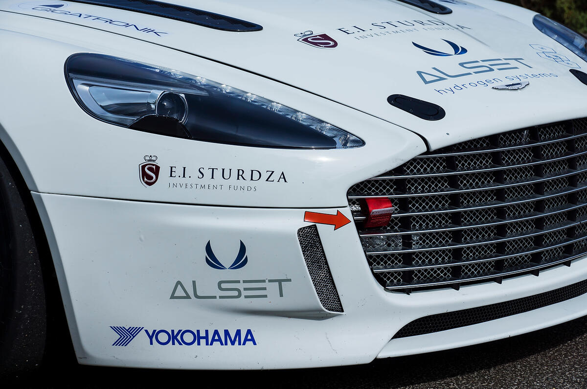 no title Hydrogen powered Aston Martin Rapide S finished the race