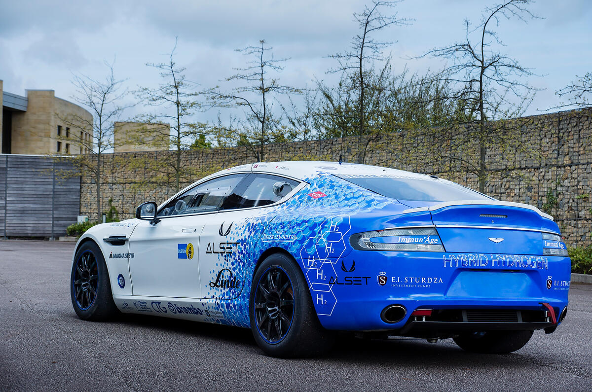 no title Hydrogen powered Aston Martin Rapide S finished the race