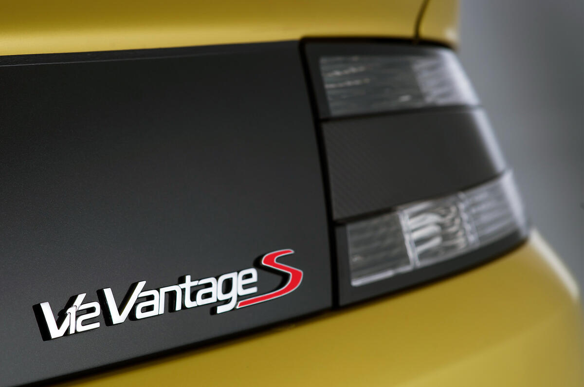 no title 205mph Aston Martin V12 Vantage S shown