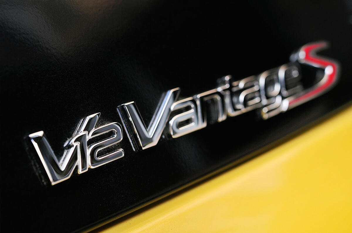 no title 205mph Aston Martin V12 Vantage S shown