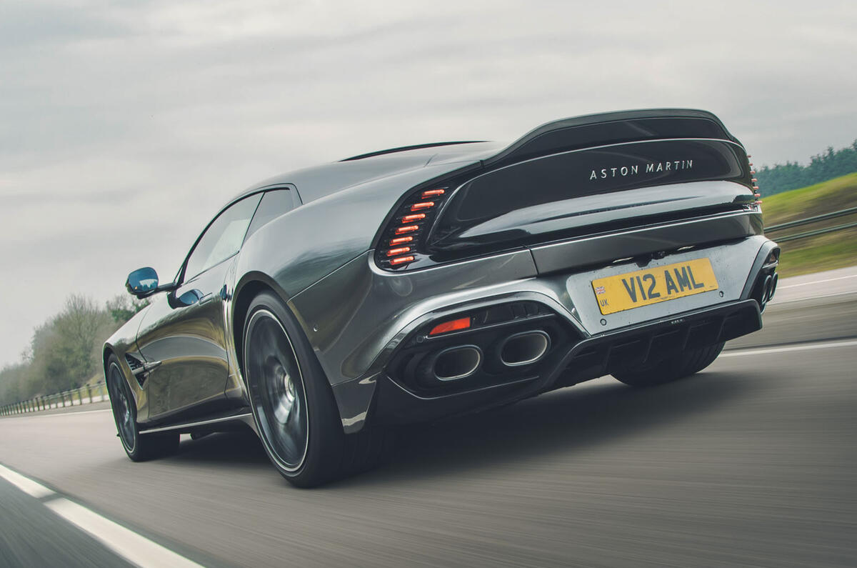Aston martin vanquish rt 2025 2 rear track
