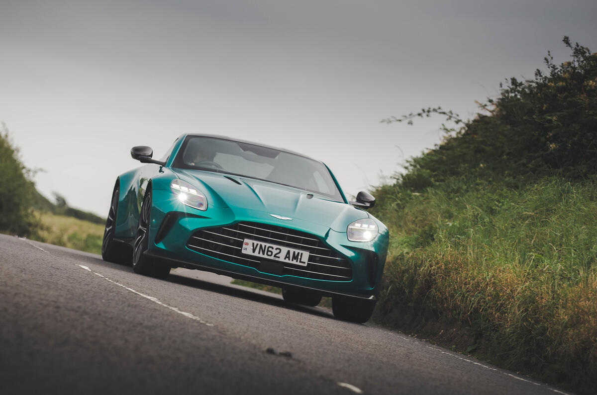 Aston Martin Vantage RT 2024 review frt corner 0202 Aston Martin Vantage RT 2024 review frt corner 0202