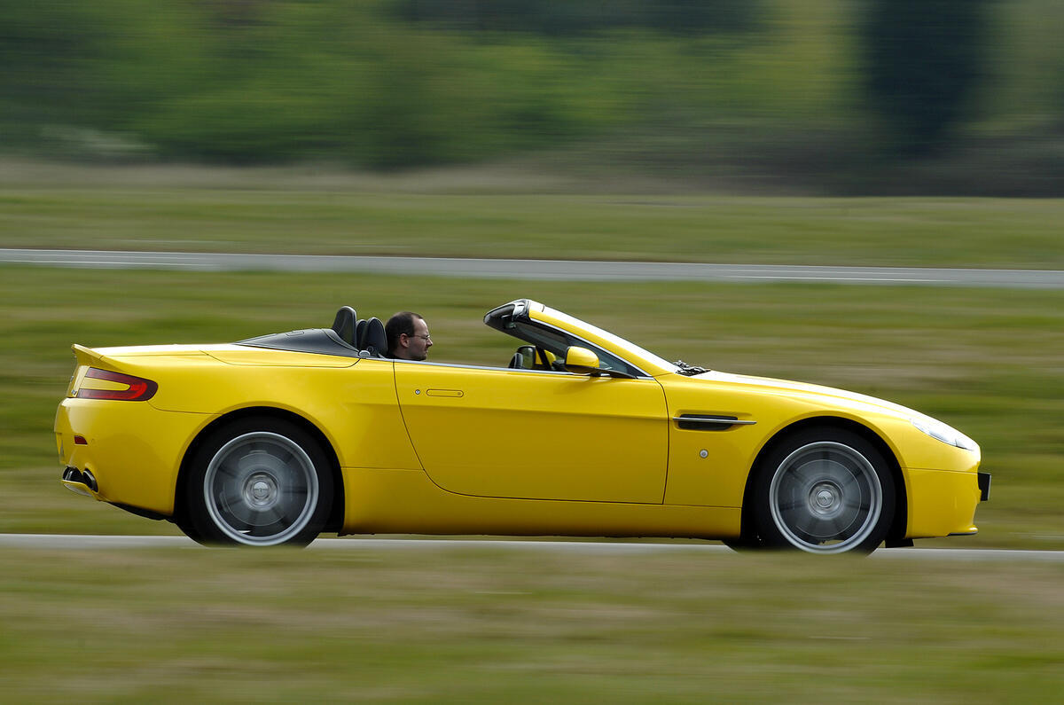 Roofless Aston Martin V8 Vantage