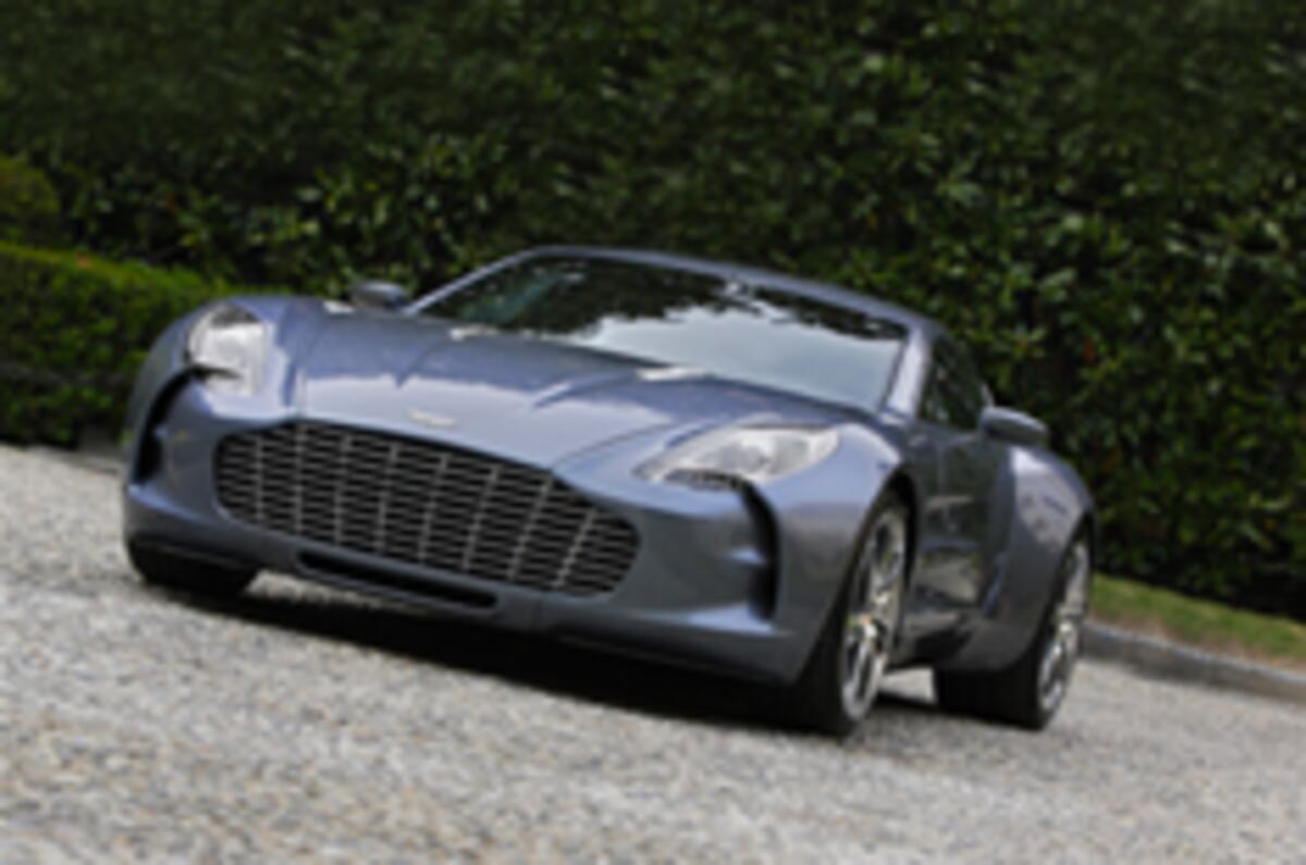 Aston One-77's UK debut