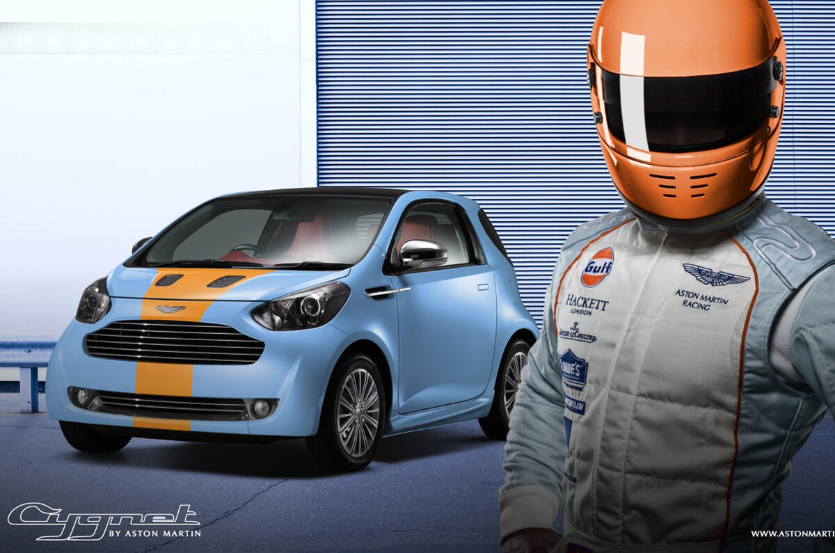no title Aston Cygnet's madcap colours