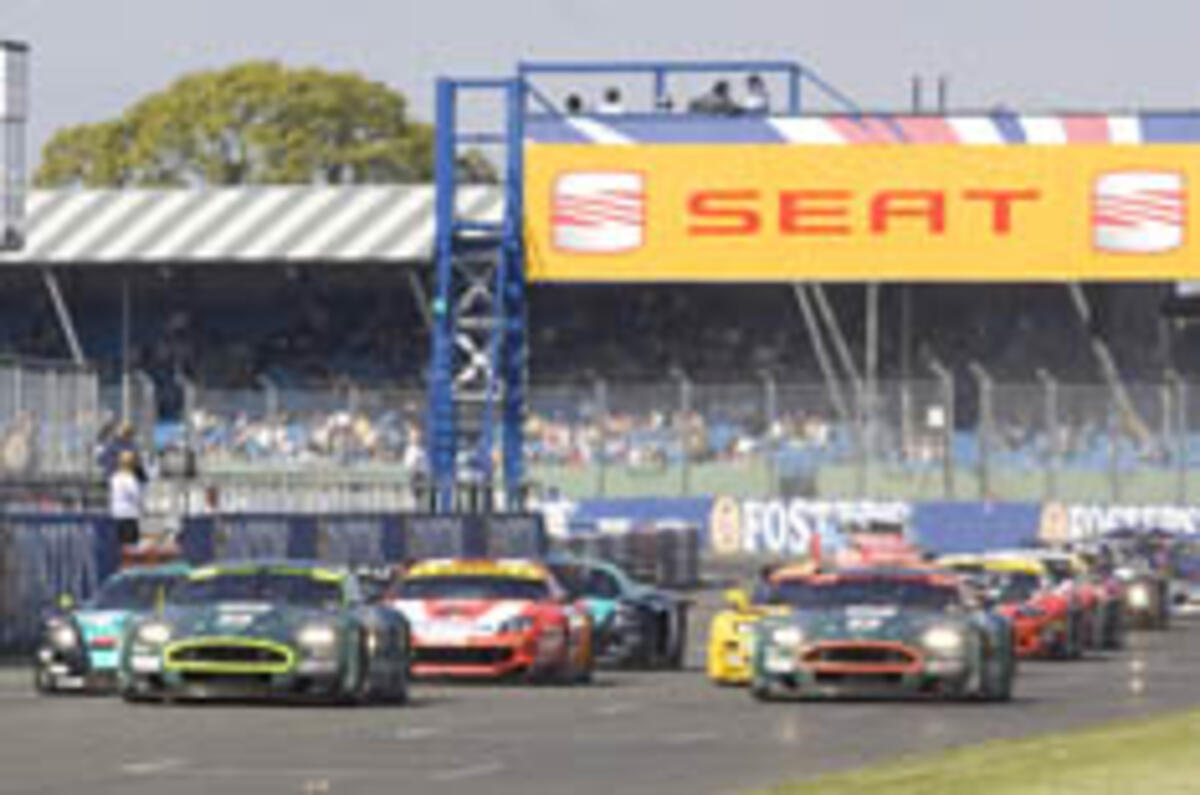 Supercars in convoy London-Silverstone