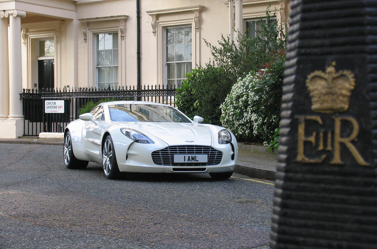 no title Aston One-77 in London