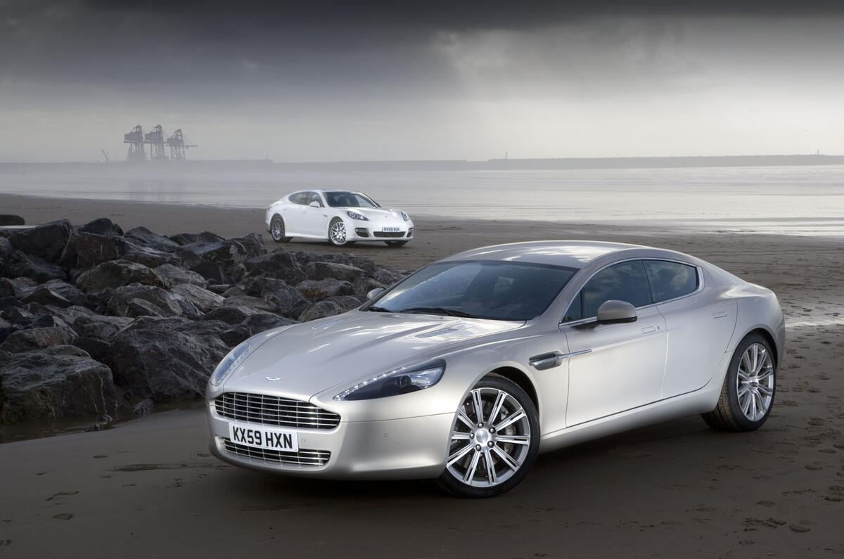 Aston Rapide v Porsche Panamera