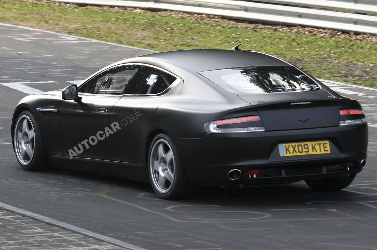 Aston Rapide racer spied 