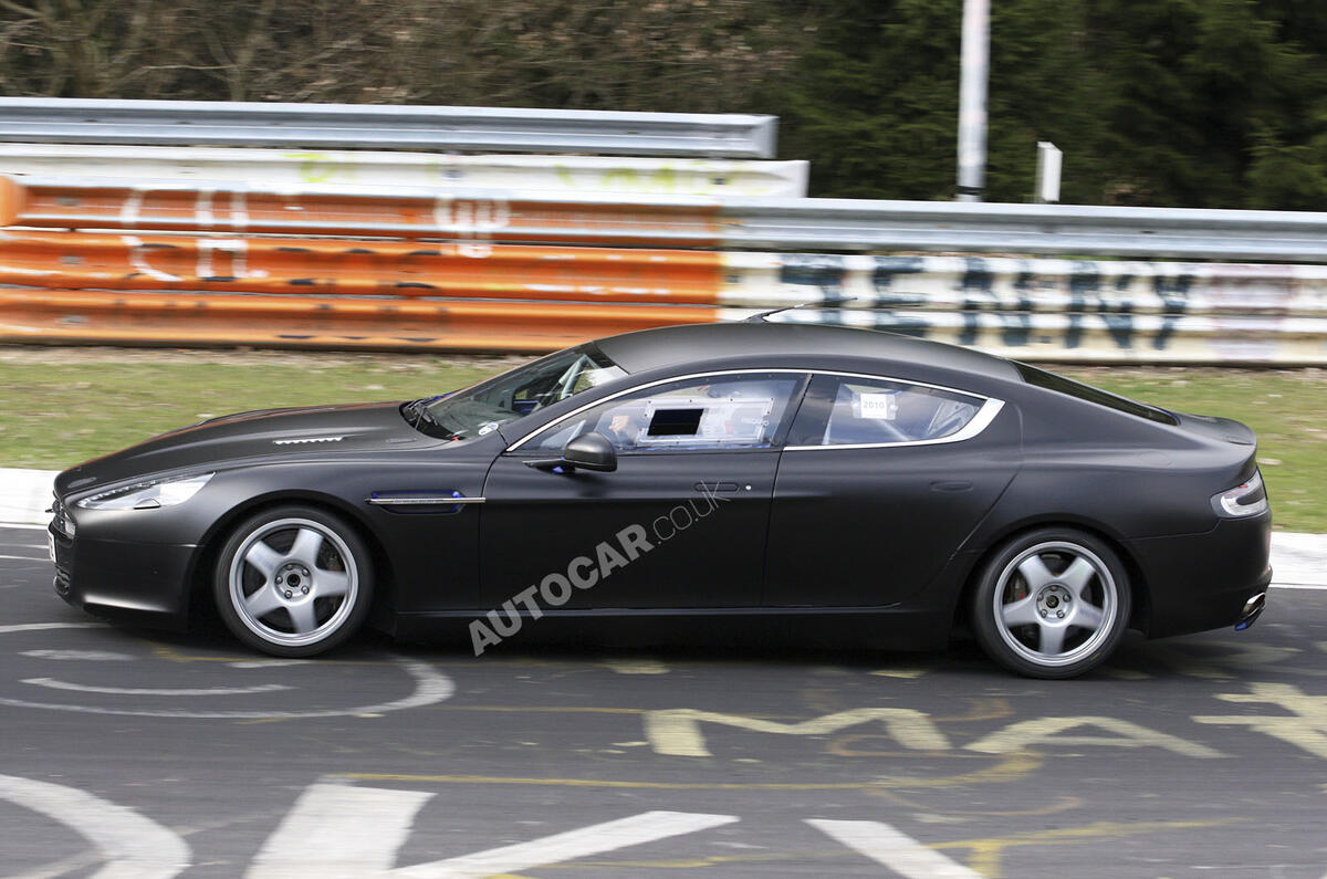 Aston Rapide racer spied 