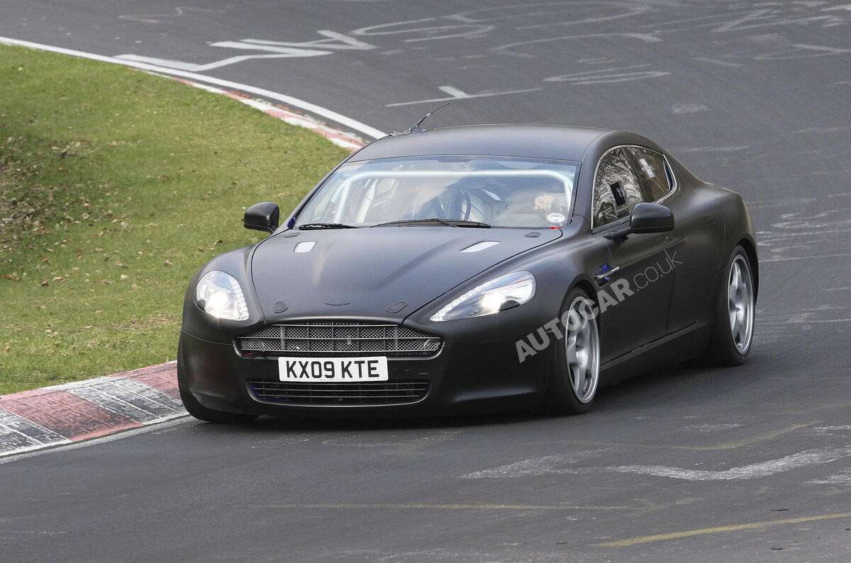 Aston Rapide racer spied 