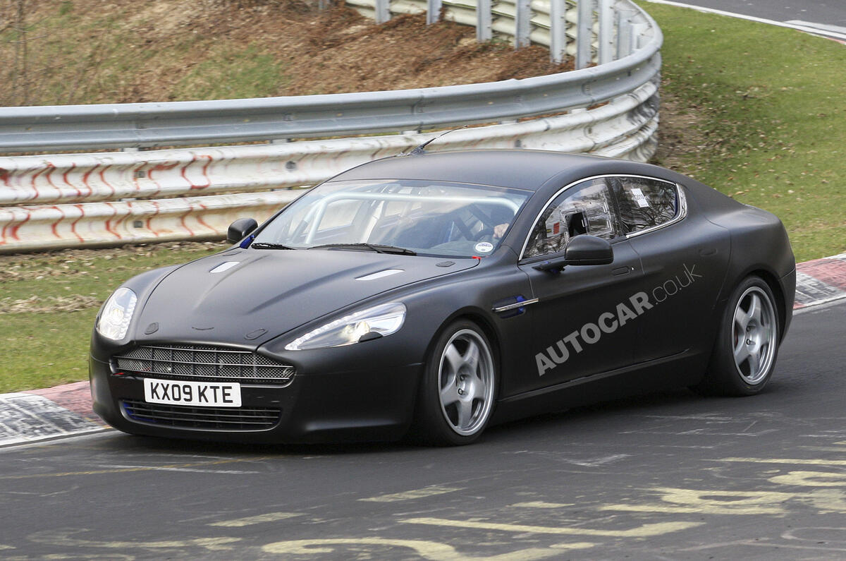 Aston Rapide racer spied 
