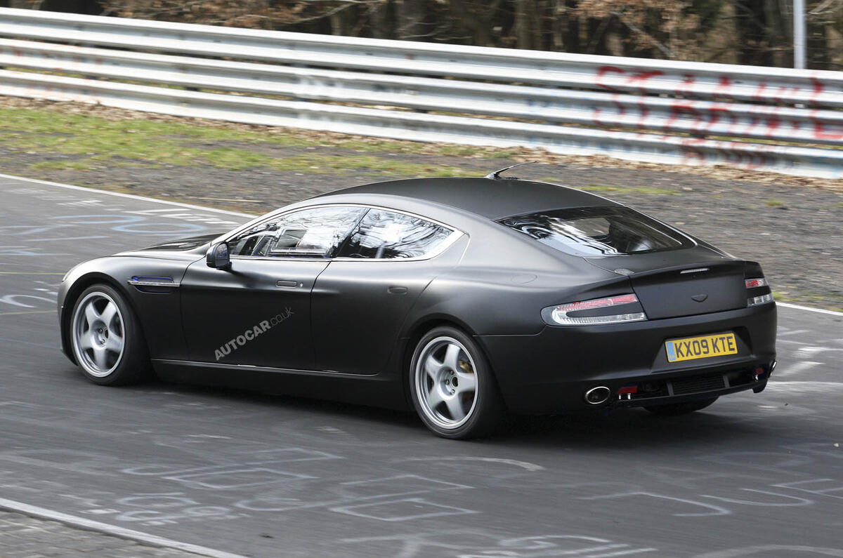 Aston Rapide racer spied 