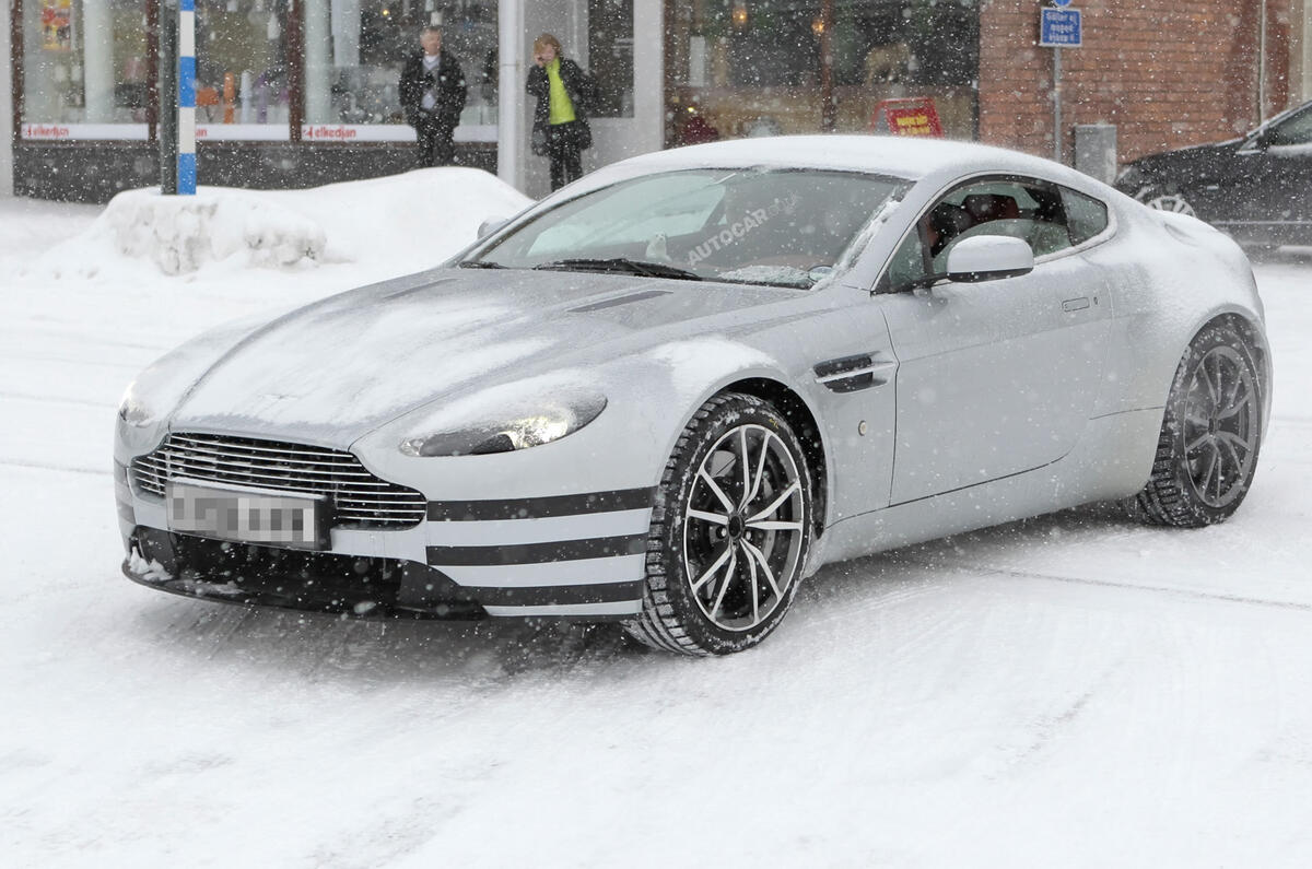 no title Aston Vantage facelift spied